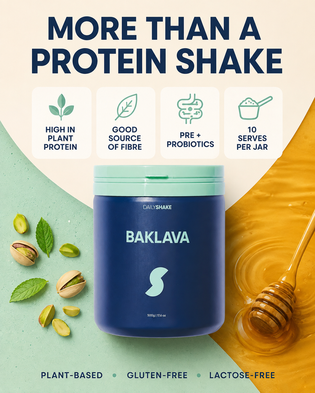Baklava protein powder benefits