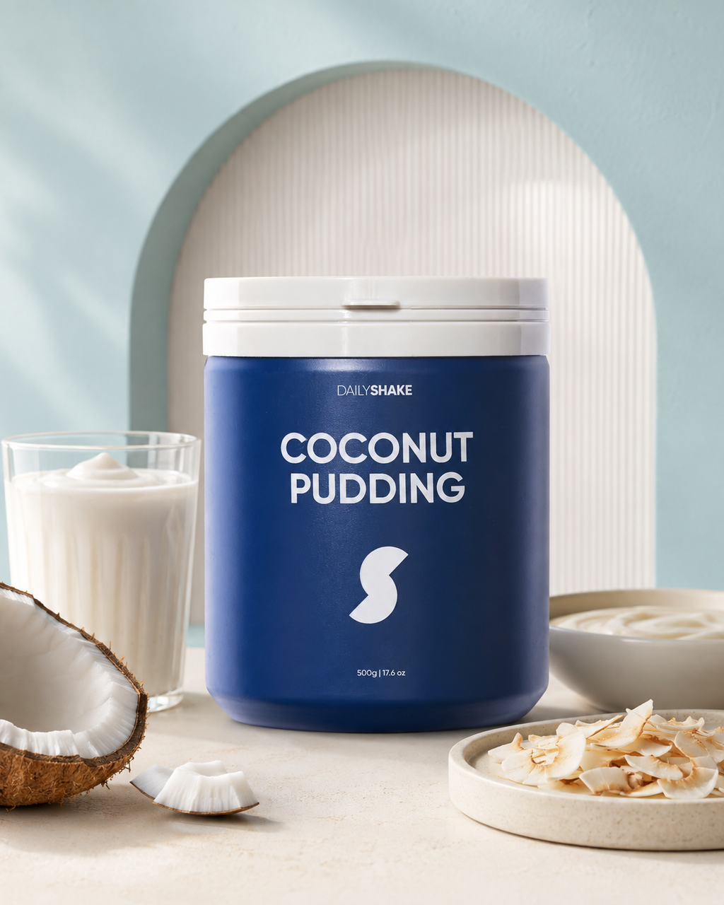 Coconut Pudding protein powder hero