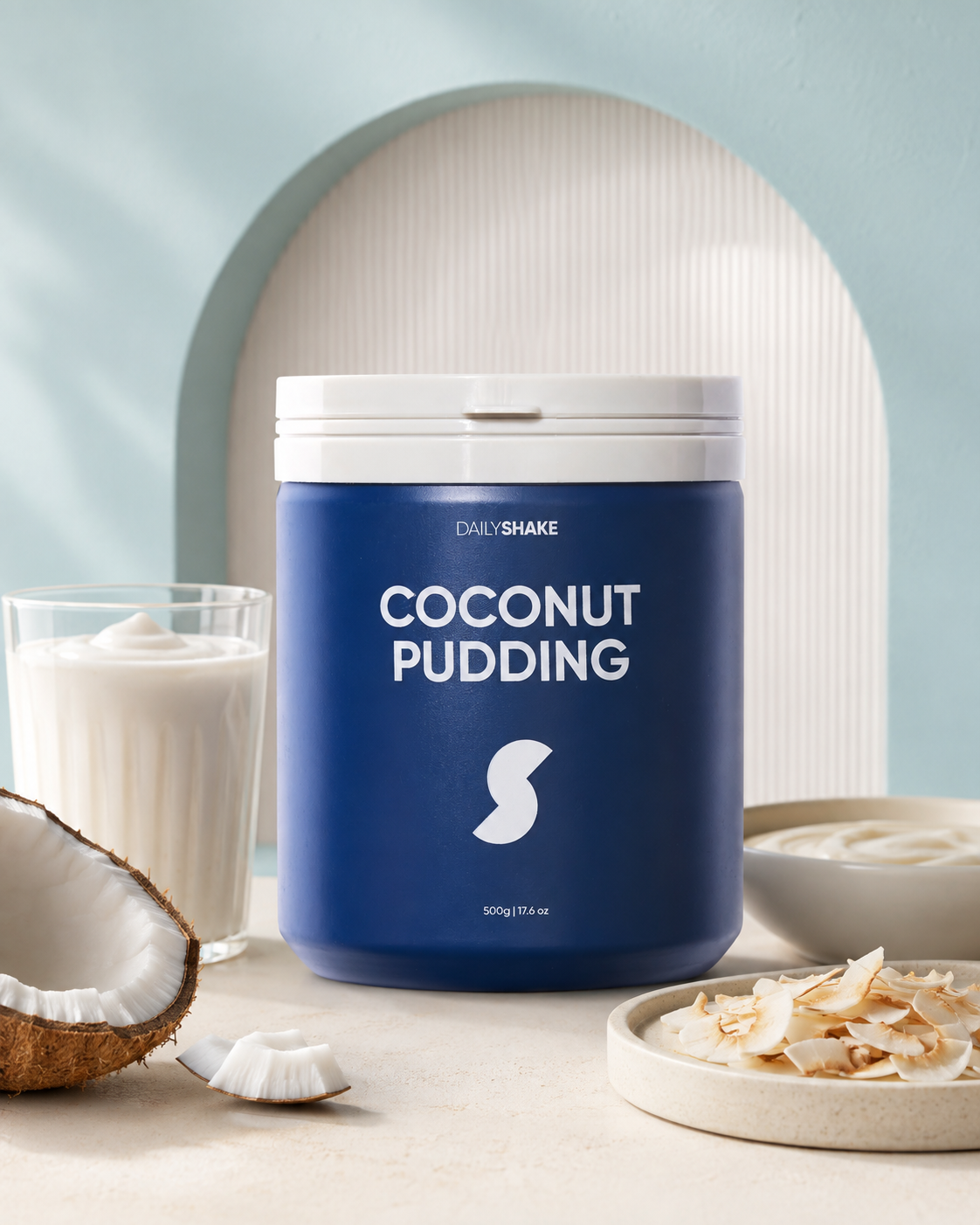 Coconut Pudding protein powder hero