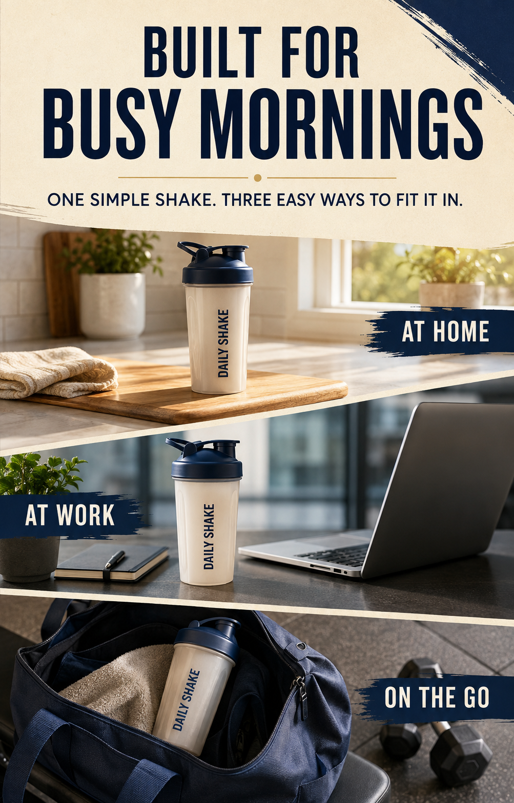 Discoff protein powder busy mornings