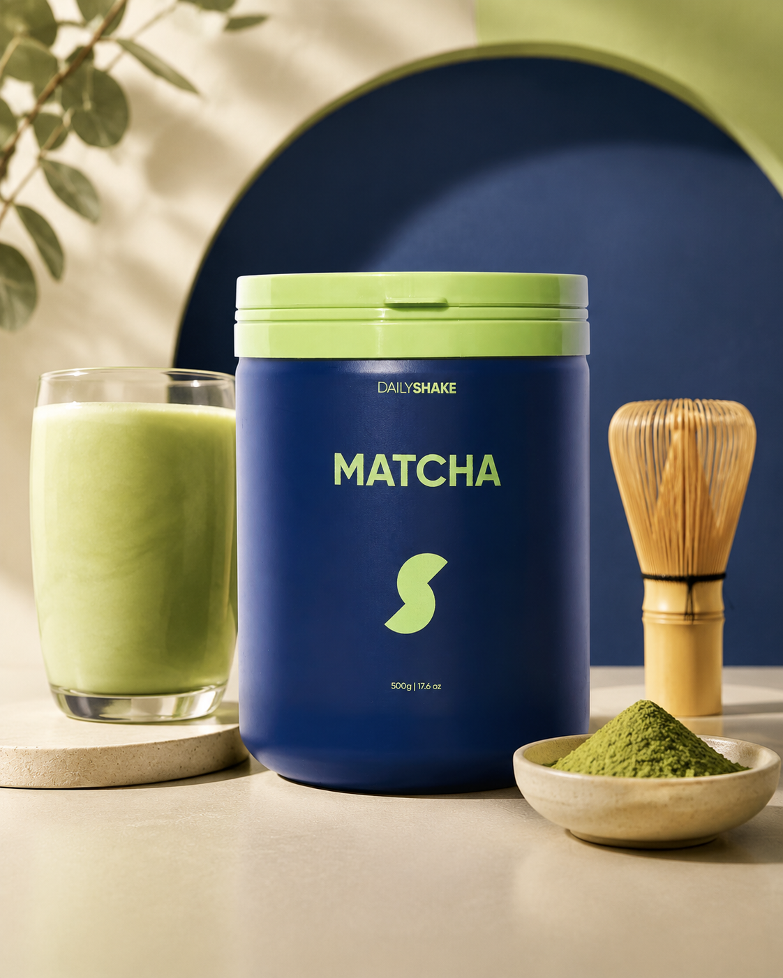 Matcha protein powder hero