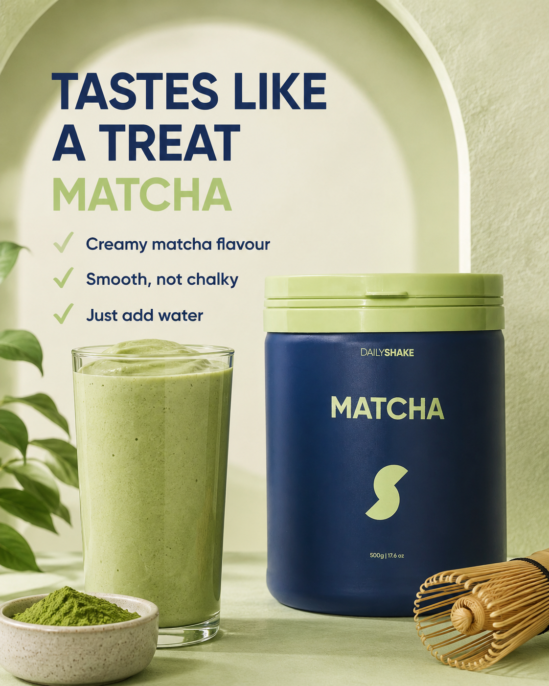 Matcha protein powder taste