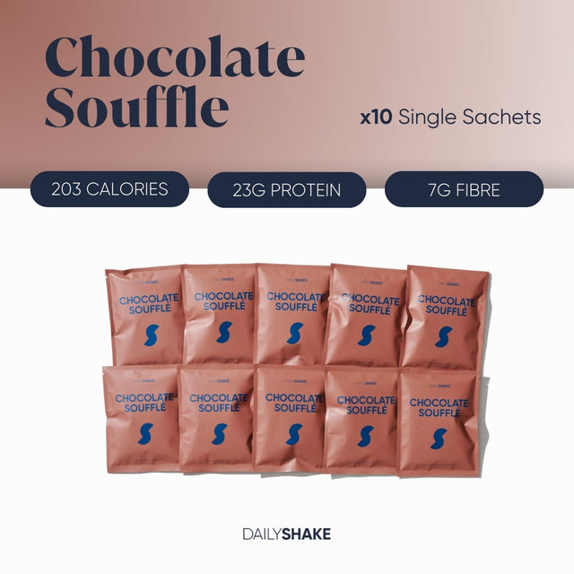 Chocolate Soufflé 10-sachet protein powder pack hero image