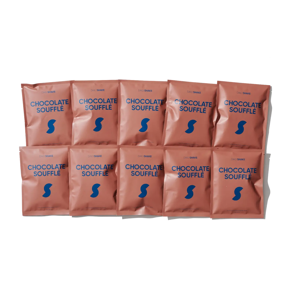 Chocolate Soufflé 10-sachet protein powder pack lifestyle image