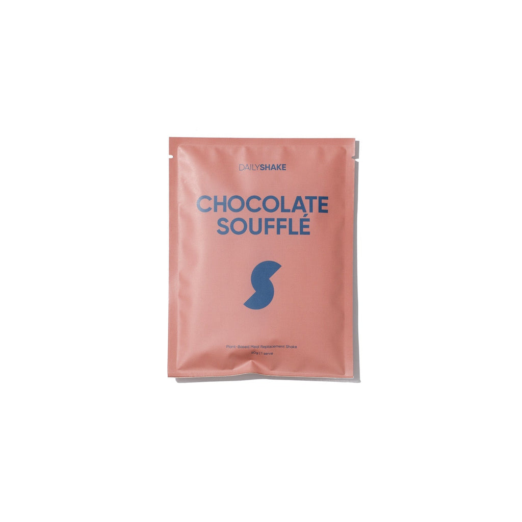 Chocolate Soufflé 2-sachet protein powder pack lifestyle image