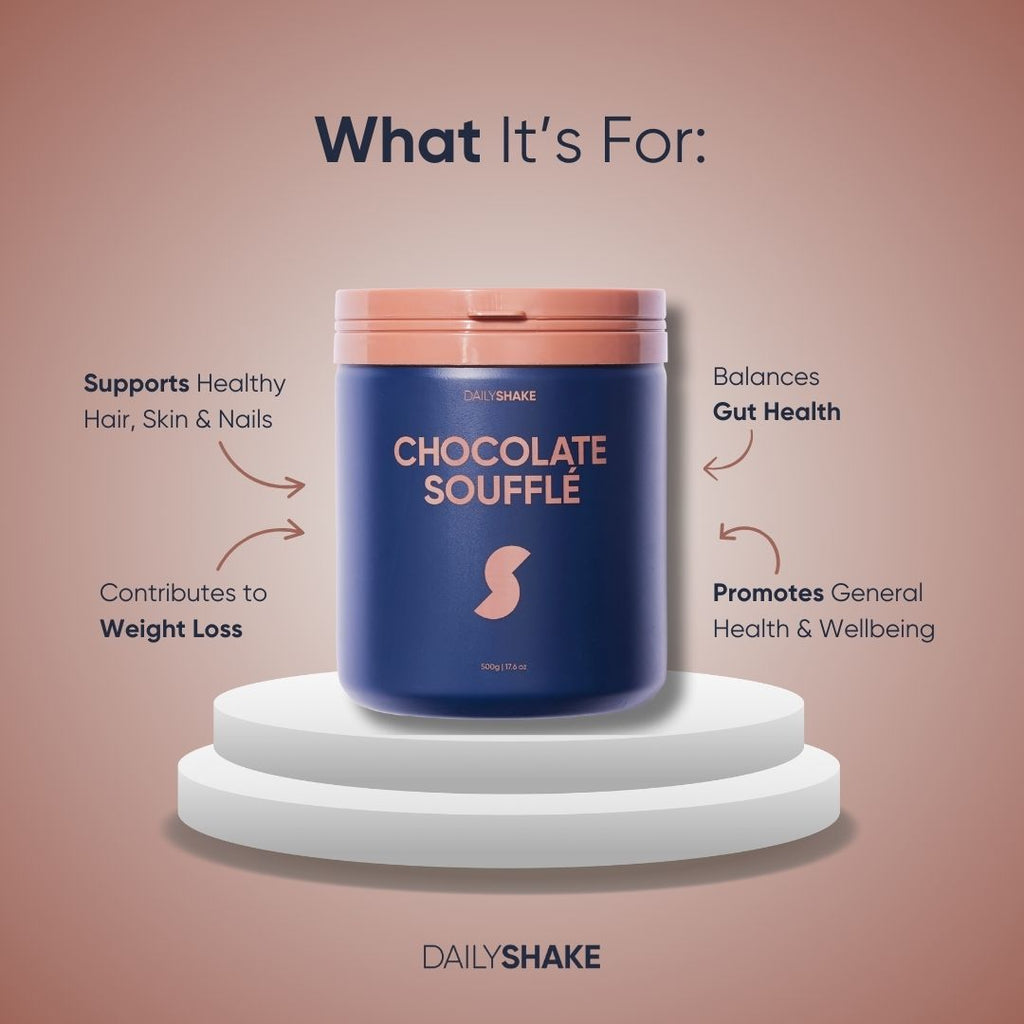 Chocolate Soufflé 2-sachet protein powder pack lifestyle image