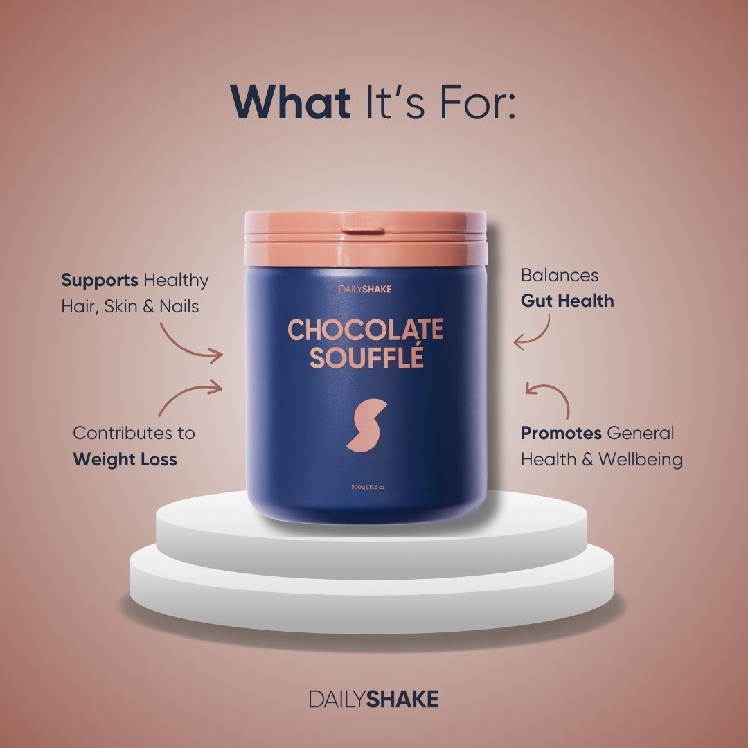 Chocolate Soufflé 2-sachet protein powder pack lifestyle image