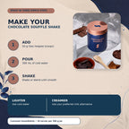 How to prepare Chocolate Soufflé protein powder shake with 50 g powder and 300 mL cold water