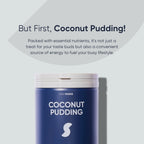 Coconut Pudding 2-sachet protein powder pack lifestyle image
