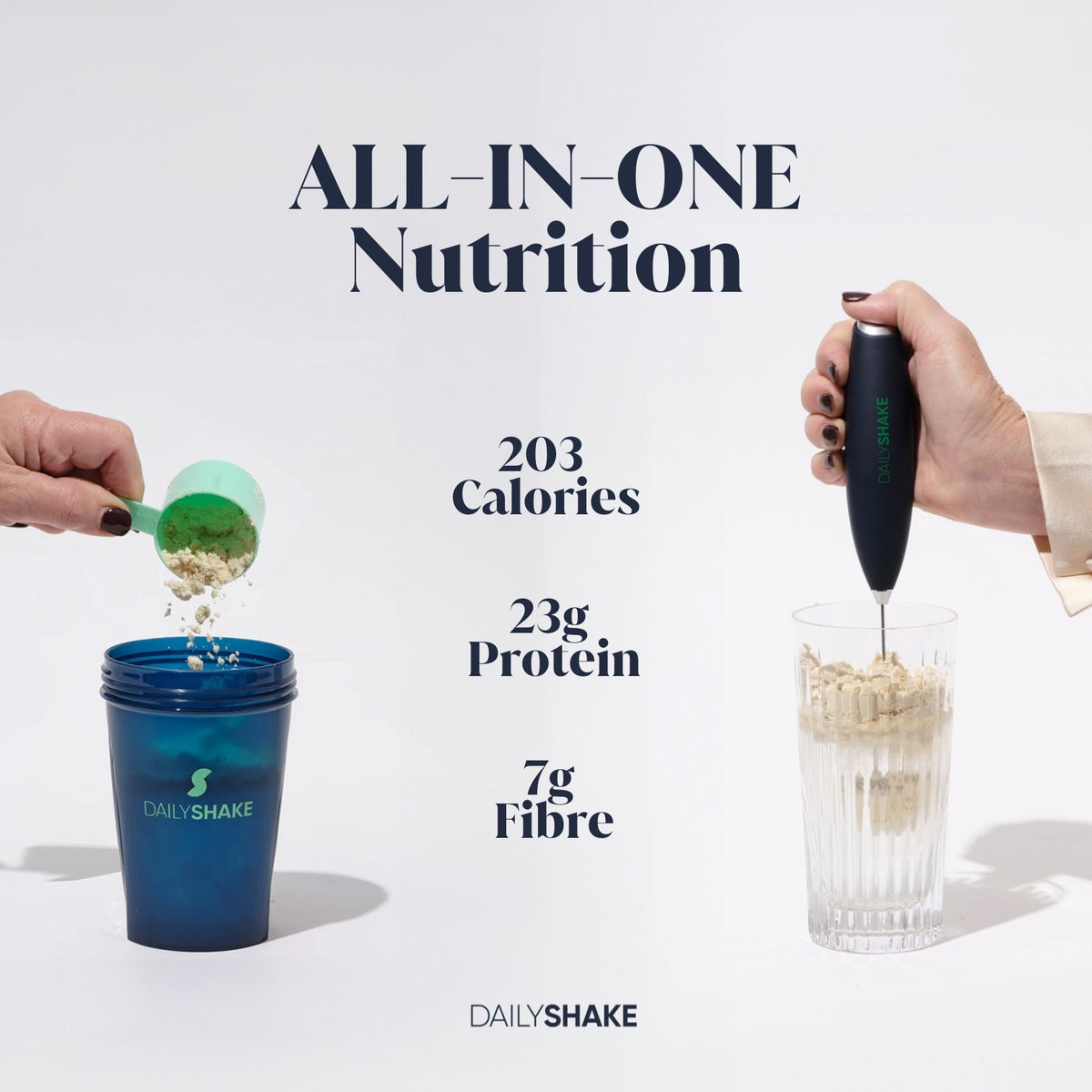 Discoff 2-sachet protein powder pack lifestyle image