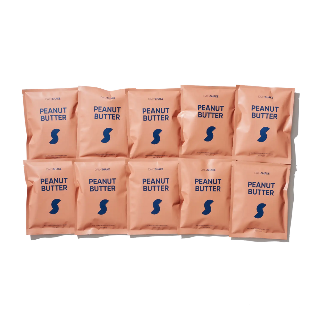 Peanut Butter 10-sachet protein powder pack lifestyle image