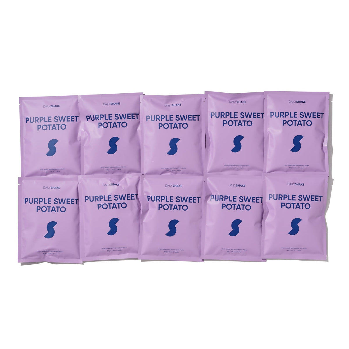 Purple Sweet Potato 10-sachet protein powder pack lifestyle image