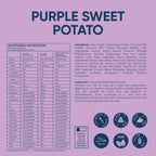 Purple Sweet Potato protein powder sachet nutrition information and ingredients