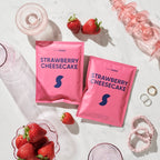 Strawberry Cheesecake 2-sachet protein powder pack hero image