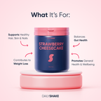 Strawberry Cheesecake 2-sachet protein powder pack lifestyle image