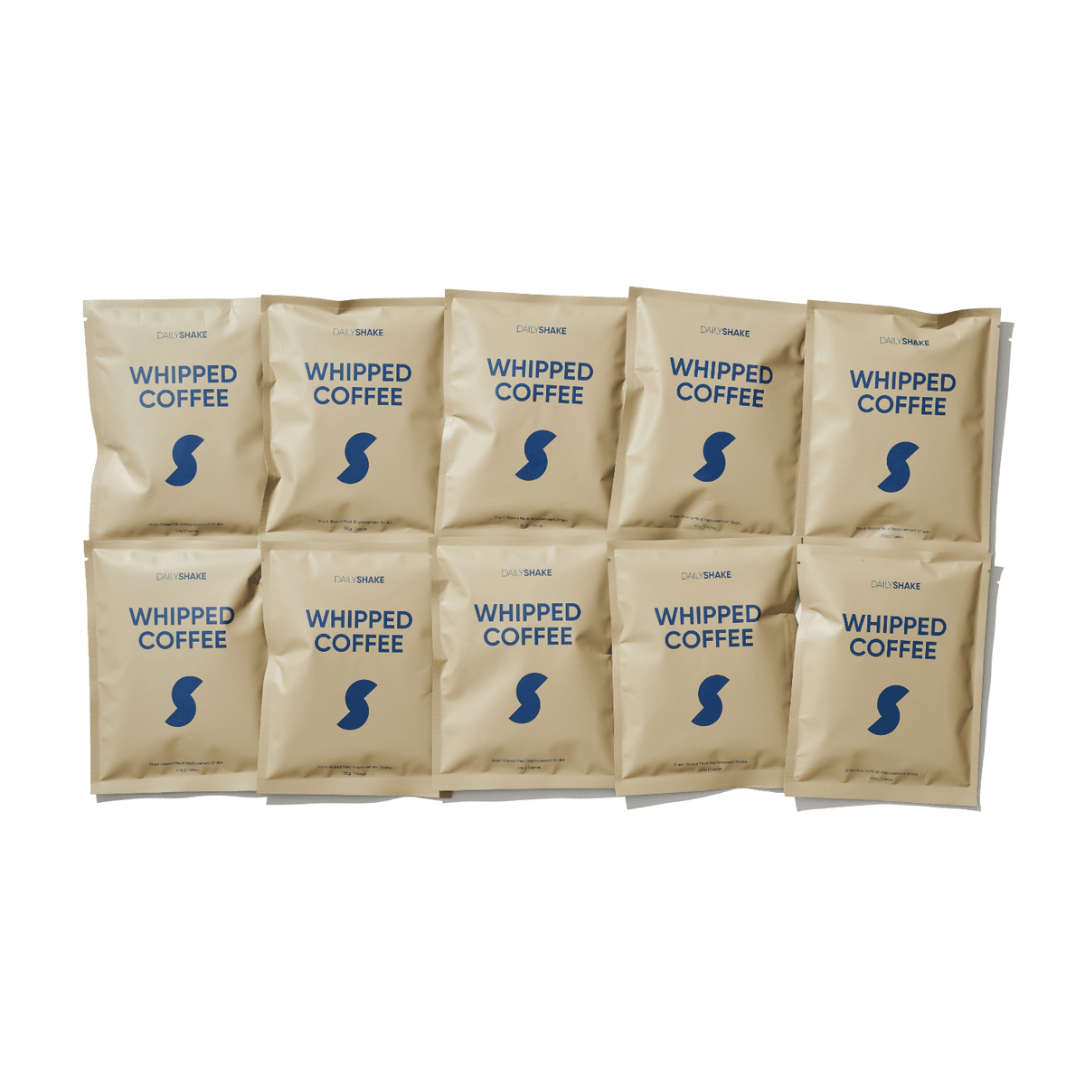 Whipped Coffee 10-sachet protein powder pack lifestyle image
